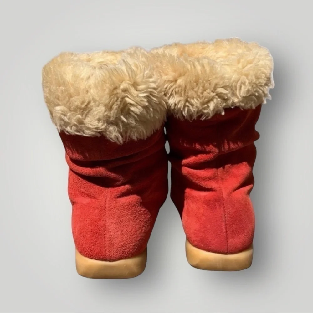 🌻Santana Canada Coral Suede Slouch Boots Size 6.5